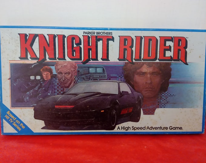 Vintage Board Game, Knight Rider Board Game by Parker Brothers, 1983#