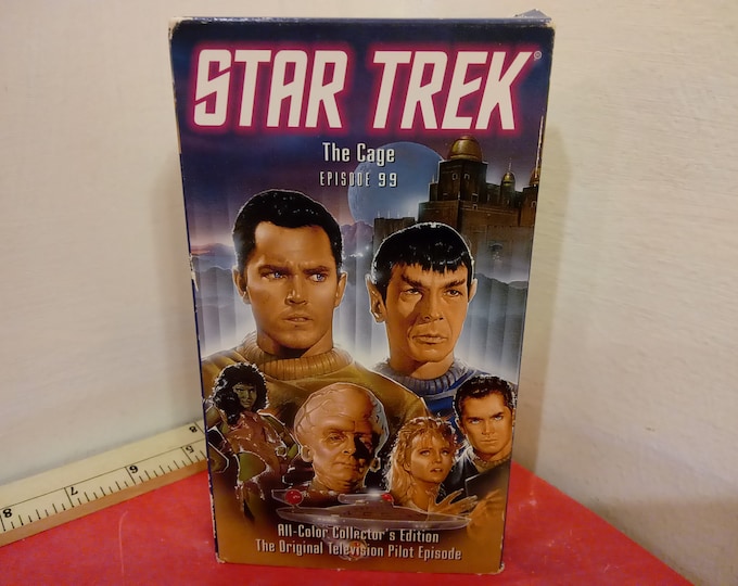 Vintage VHS Movie Tape, Star Trek The Cage Episode 99, Leonard Nimoy, 1993~