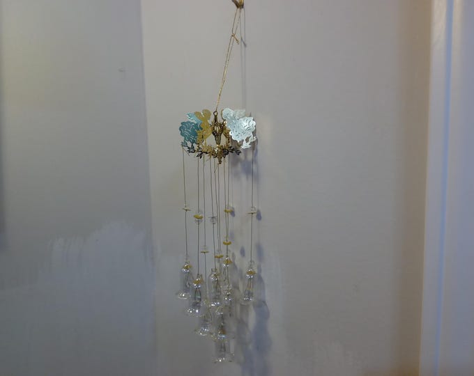 Vintage Christmas Ornament, House of Lloyd "Christmas Around the World", Trumpets of Love Windchime