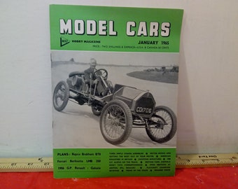 Vintage Hobby Magazine, Model Cars Hobby Magazine January thru June 1965