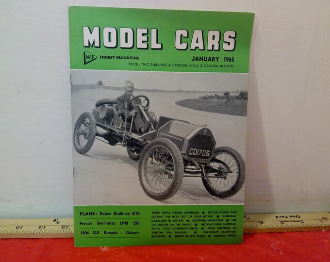 Vintage Hobby Magazine, Model Cars Hobby Magazine January thru June 1965