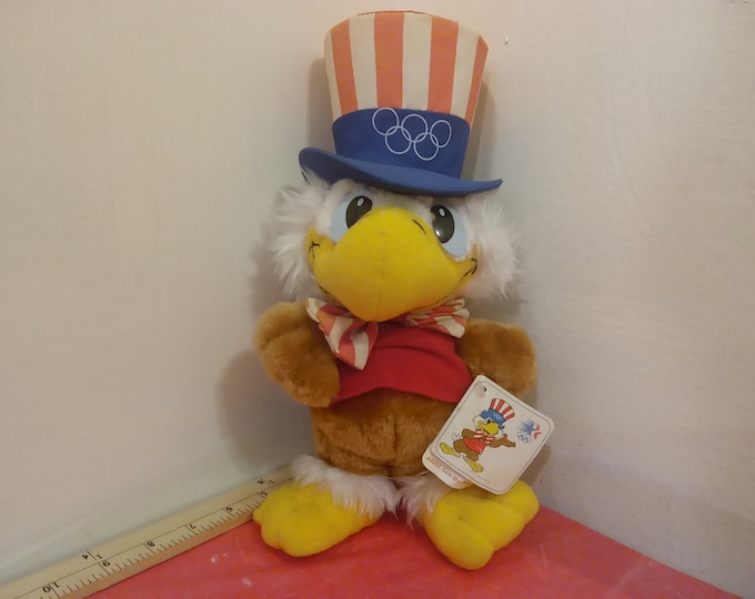 Vintage Los Angeles Olympics, Sam the Eagle Doll by Applause, 1980#