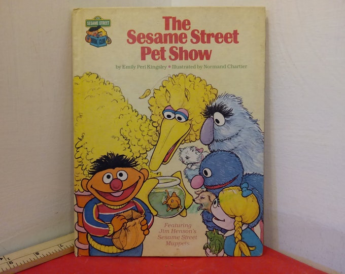 Vintage Children's Book, Sesame Street Book, The Sesame Street Pet Show, 1980