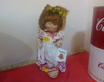 Vintage Porcelain Doll, Campbell Kids Porcelain Doll "CK-31 Chicken Soup", COA and Numbered, 1994