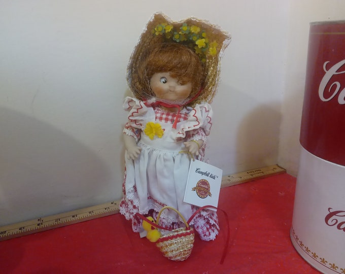 Vintage Porcelain Doll, Campbell Kids Porcelain Doll "CK-31 Chicken Soup", COA and Numbered, 1994