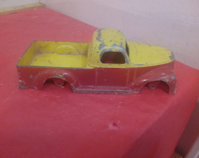 Vintage Metal Toy Truck, Cast Aluminum Toy Truck, Slik-Toys by Lansing, 1940's#