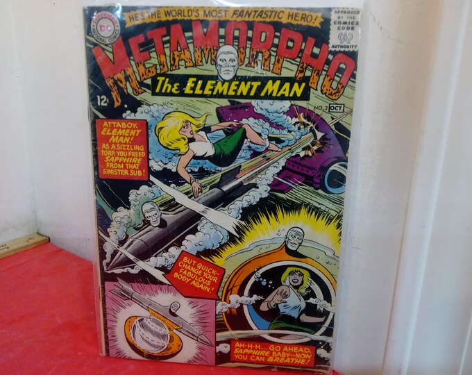Vintage DC Comic Books, Metamorpho #2, 1970's