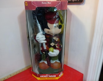 Vintage Animated Doll, Disney's Mickey Mouse Holiday Animation, Mickey Playing Golf 18th Hole, 2000