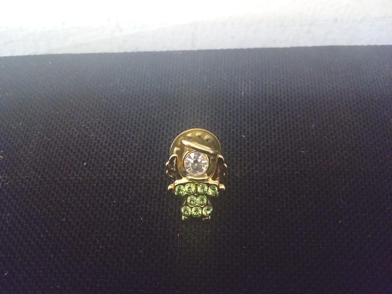 Vintage Jewlery and Accessories, Clips for Ties or Labels, Brooch of Lamp Post, Charms "Mickey Mouse, Flip Flop, Angel, Man" or Angel Pin image 1