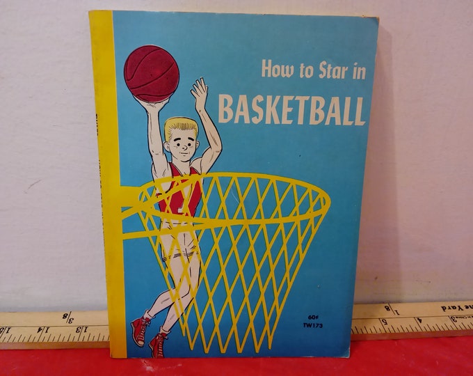 Vintage Soft Cover Book, Scholastic Book Services, How to Star in Basketball by Herman L. Masin, 1971