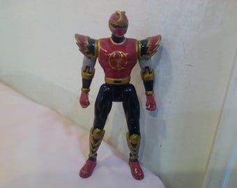 Vintage Action Figures, Power Rangers, Crimson Ranger, Beast Morpher, Silver Ranger, and Lost Galaxy Red, 1990's/2000's