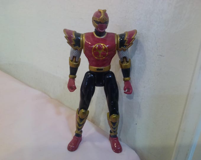 Vintage Action Figures, Power Rangers, Crimson Ranger, Beast Morpher, Silver Ranger, and Lost Galaxy Red, 1990's/2000's
