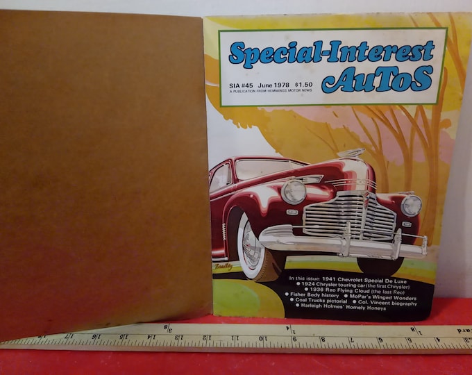 Vintage Auto Magazine, Special Interest Autos, June 1978