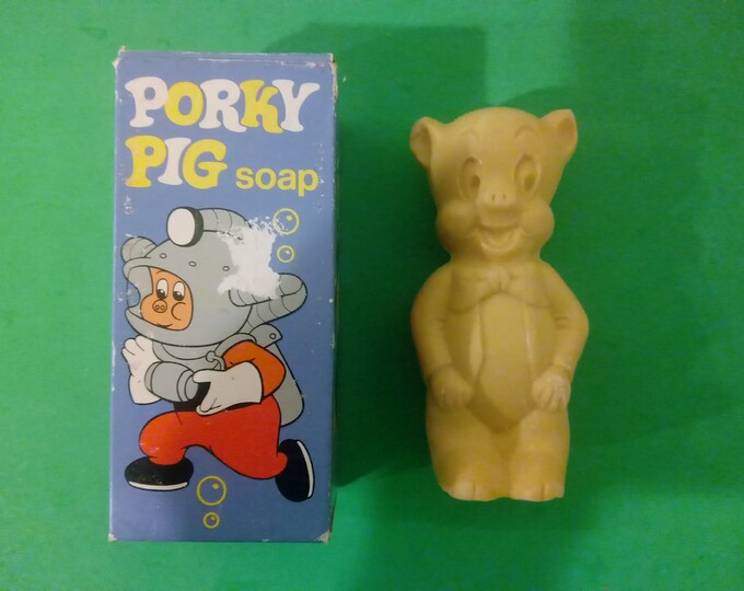 Vintage Warner Brothers Porky Pig Soap, 1973 #