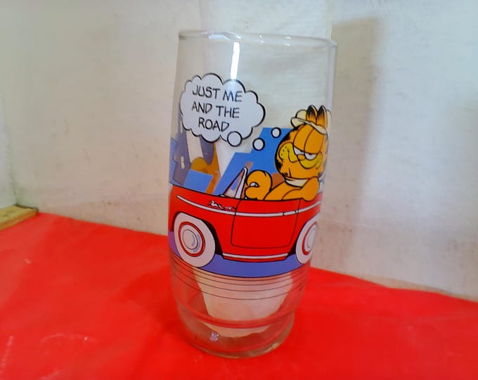 Vintage Collectible Drinking Glasses, McDonald's Garfield and Odie, Raggedy Ann and Andy, or Smiley Faces, 1970's