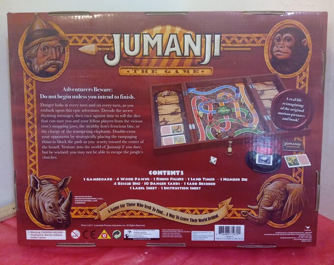 Vintage Board Game, Jumanji the Game by Spinmaster, 2017