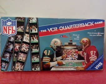 Vintage The VCR Quarterback Game, Made by Interactive VCR Games, 1986