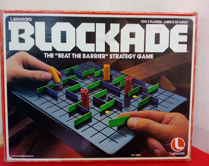 Vintage Board Game, Blockade by Lakeside, The Beat the Barrier Strategy Game, 1979