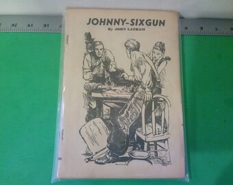 Vintage Comic Book, Johnny-Six Gun, 1950's#