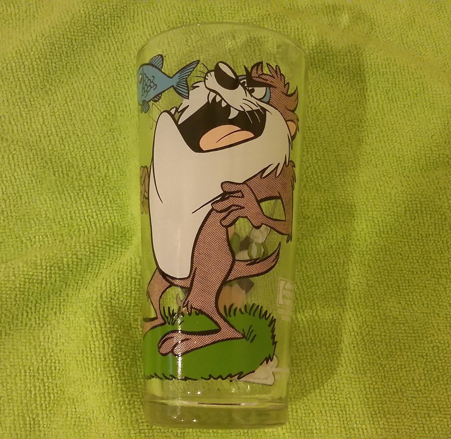 Vintage Looney Tunes Pepsi Collector Series Glass Porky And Taz 1976