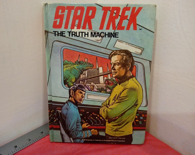 Vintage Star Trek The Truth Machine Book for Children, Random House, 1977~