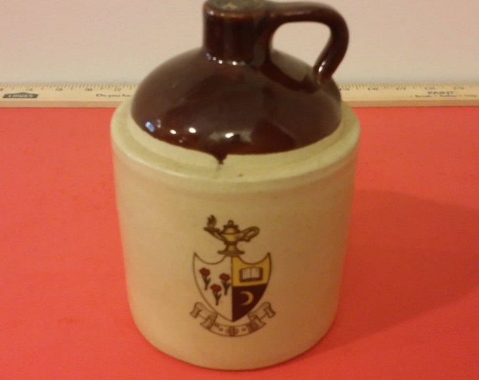 Vintage Balfour Fraternity Pottery Jug, Pledge Dance January 8, 1960