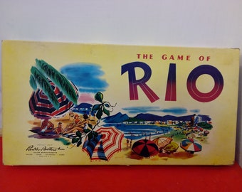 Vintage Board Game, The Game of Rio by Parker Brothers, 1956#