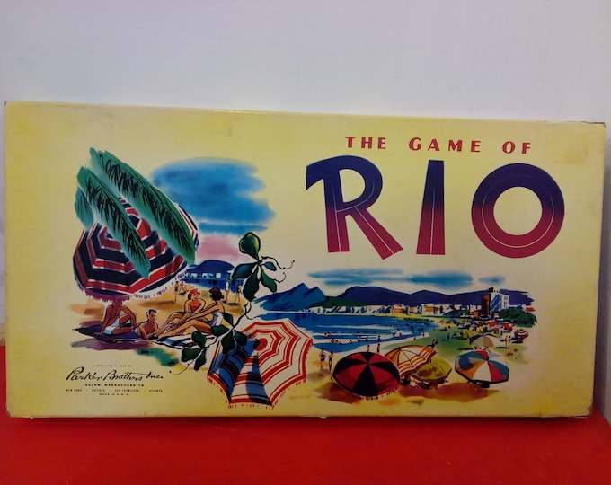 Vintage Board Game, The Game of Rio by Parker Brothers, 1956#