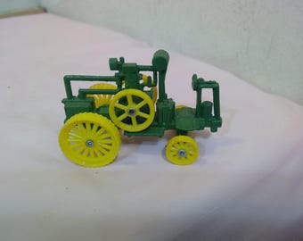 Vintage Small Plastic and Metal Toy Tractors, John Deere Tractors thru the Years, Various Small John Deere Tractors