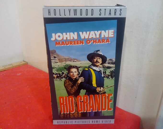 Vintage VHS Movie Tape, The Quiet Man, The Star Packer, True Grit, Fort Apache, Rio Bravo, and Other Movies Starring John Wayne#