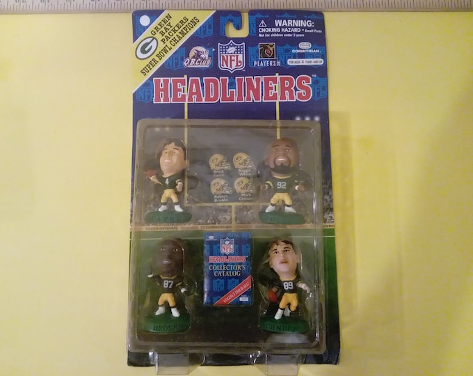 Headliners Sports Action Figures, Green Bay Packers Super Bowl Stars, 1996