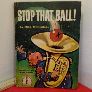 Vintage Hardcover Buch, Dr. Seuss Bücher, Hop on Pop, ABC, Wings on Things, Babar oder Stop that Ball, 1950er-60er Jahre