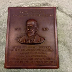 Bronze Paul Moore Research & Development Center Medal, 1959 #B