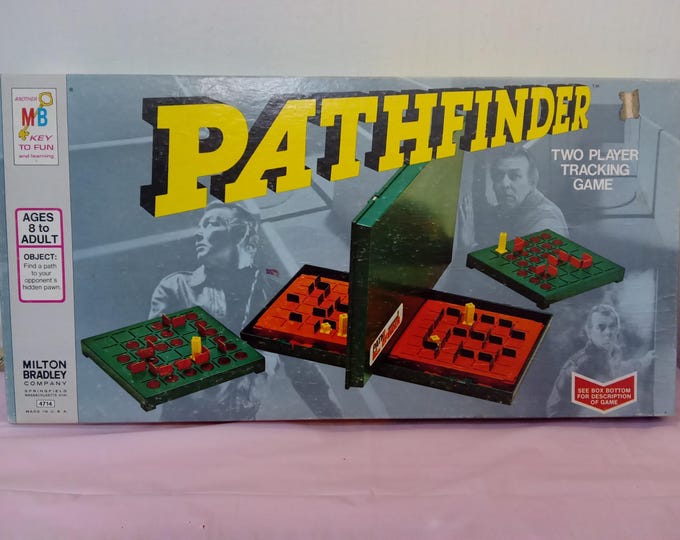 Vintage Board Game, Pathfinder "Two Player Tracking Game" by Milton Bradley, 1977#