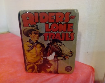 Vintage Big Little Book, Buz Sawyer, Buck Jones, Tom Mix, Smilin' Jack and Riders of the Lone Trail, 1930's
