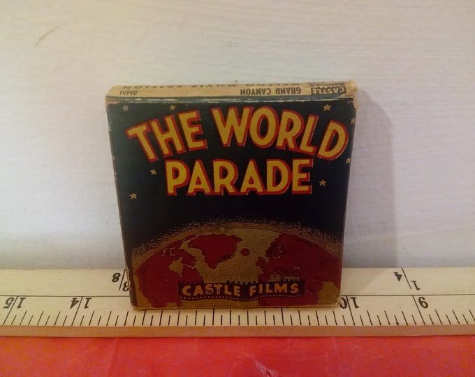 Vintage Movie Film, World Parade "Grand Canyon" #8238 by Castle Films, 8MM Melton Movie Edition, 1940's#