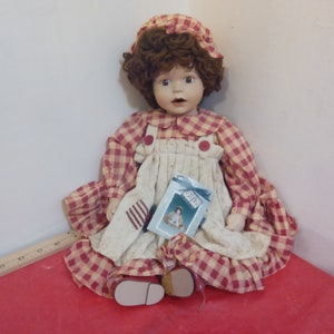 Vintage Porcelain Doll, Betsy's Tea Time Porcelain Doll by House of Lloyd, 1997