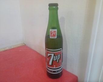Vintage 7up Bottle - 1960's - Etsy