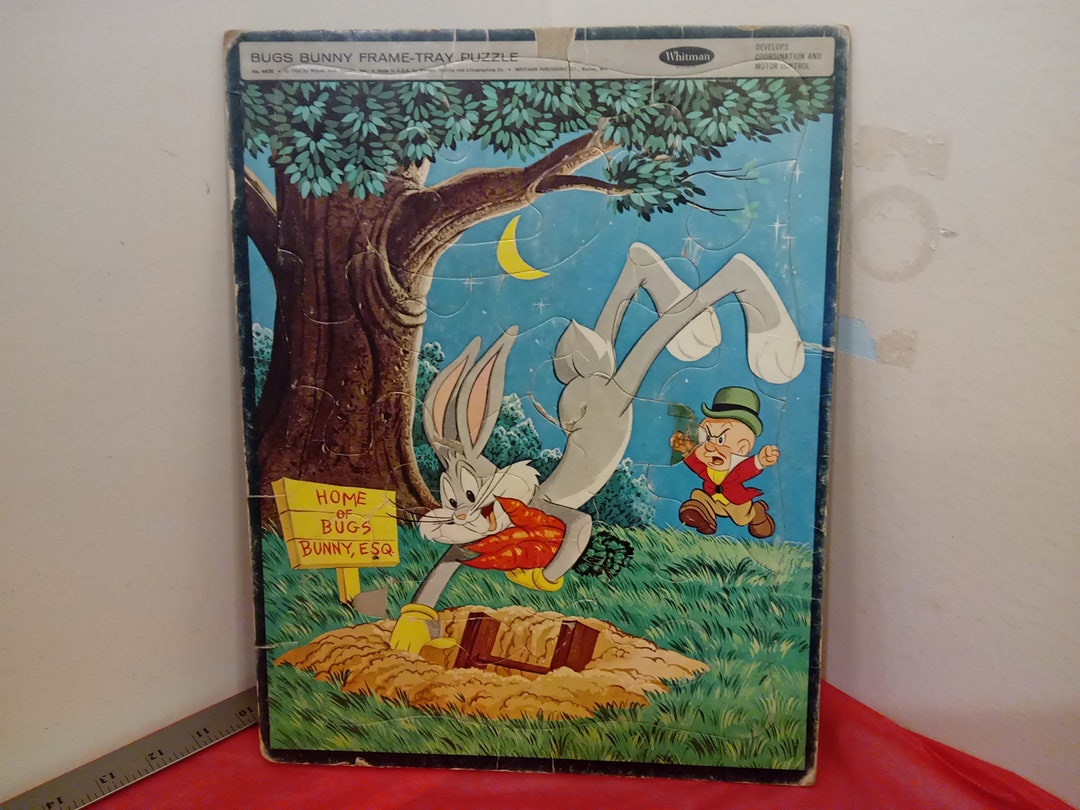 Vintage Bugs Bunny Frame Tray Puzzle by Whitman 1963 - Etsy