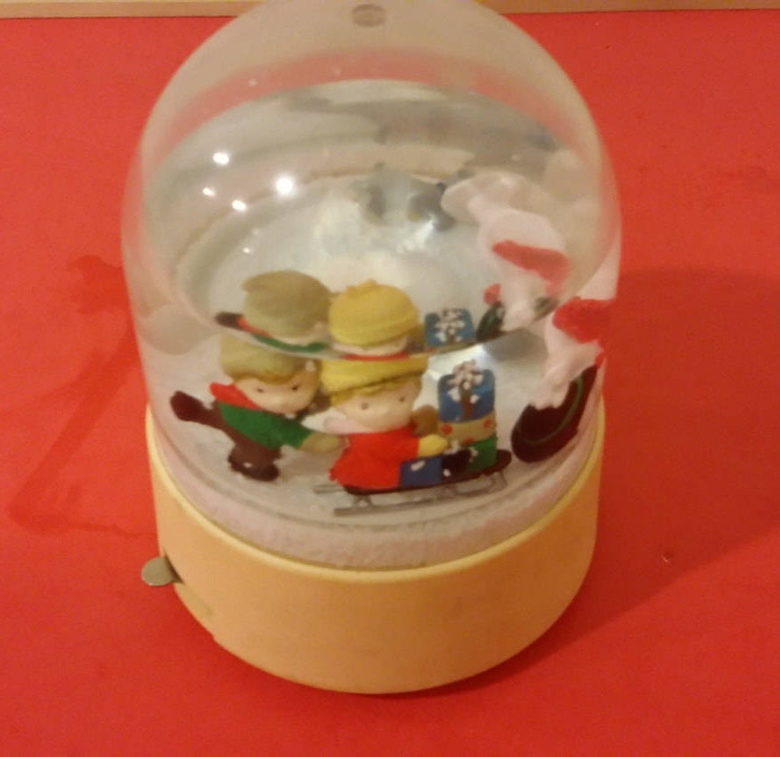 Vintage Merrilite Snow Globes with Music Box
