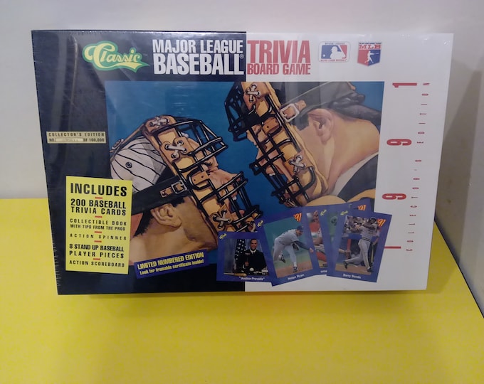 Classic Major League Baseball Trivia Board Game Collector's Edition. 1991