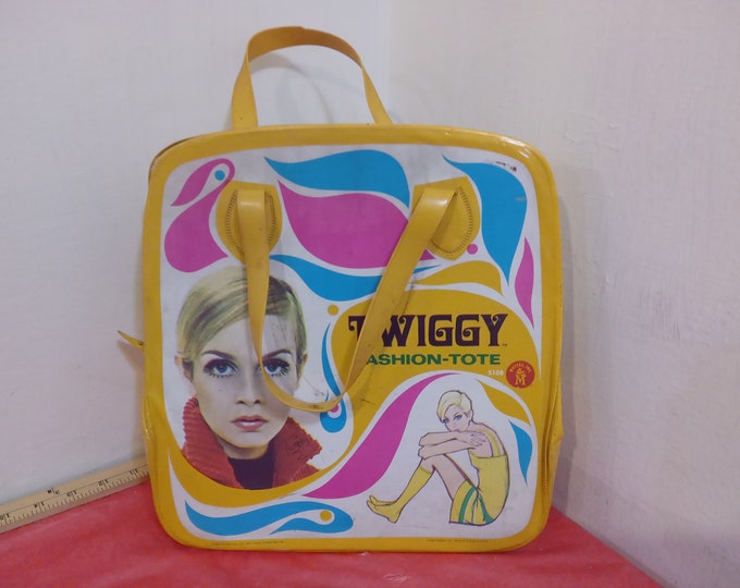 Vintage Doll Carrying Case, Twiggy Fashion-Tote by Mattel, 1967#