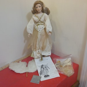 Vintage Porcelain Doll, The Danbury Mint &quot;Celeste, The Millennium Angel&quot;, 2000
