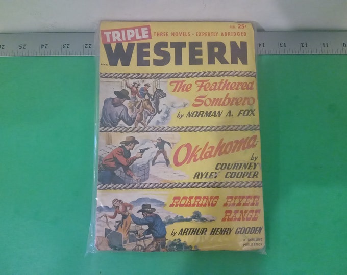 Vintage Triple Western Comic Book, 1950's#