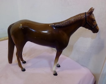 Vintage Plastic Horses, Hartland or Others, Appaloosa, Light Brown, Grey/Black, Brown, and Dark Brown Horses#