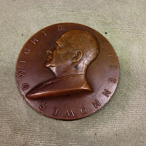 Medaglia inaugurale del 2o mandato del presidente Dwight D. Eisenhower, bronzo della Zecca degli Stati Uniti, 1957 #B