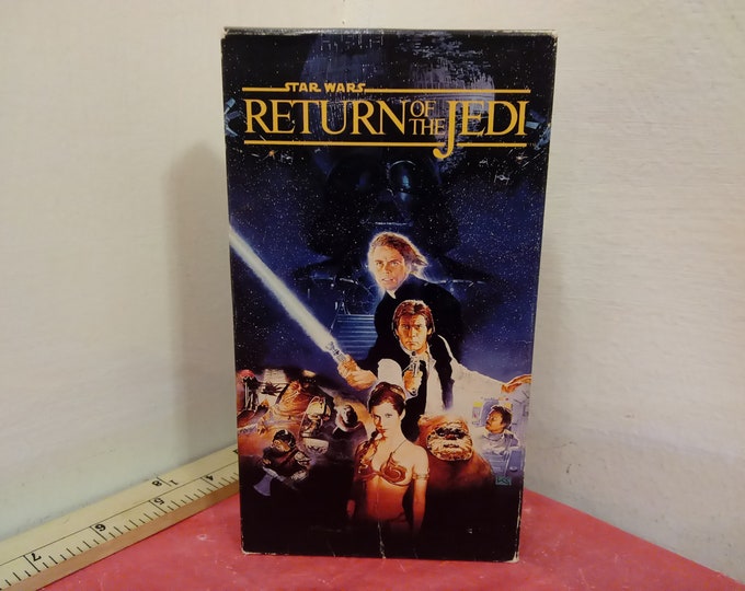 Vintage VHS Tape Set, Star Wars Return of the Jedi, Harrison Ford, 1992~