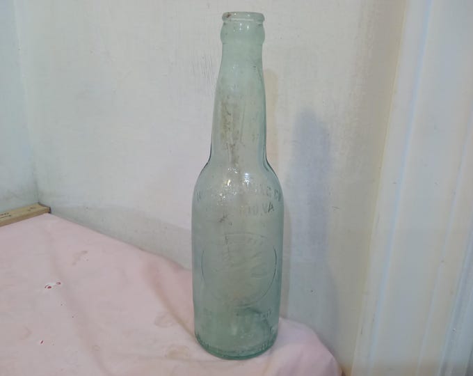 Vintage Beer Bottle, Home Brewing Co. Richmond VA., Home Beer Bottle with Goose, Keg, and Tree Stump Engrave on Bottle, On Bottom is 609 3