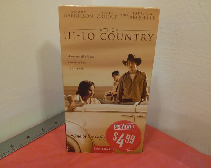 Vintage VHS Movie Tape, Hi-Lo Country, Woody Harrelson, 1998~