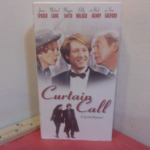 Vintage VHS Movie Tape, Curtain Call, Michael Cane, 1997~